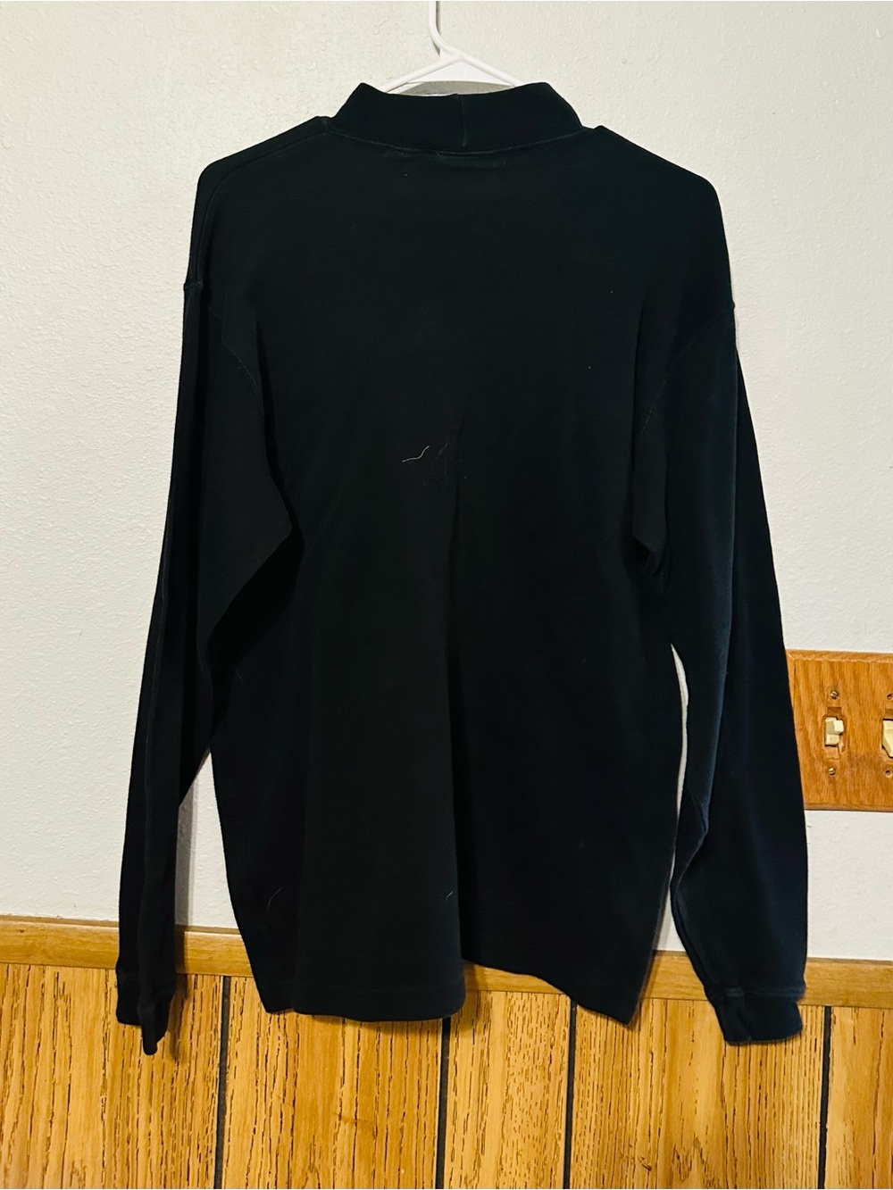 Puritan Men's MEDIUM (38-40) Black Long-Sleeve Sweater Pullover 100% cotton fall